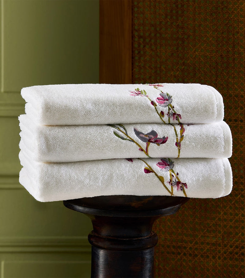 Yves Delorme Floral Gaura hand towel 55cm x 100cm (British brand)