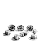 Fornasetti Set of 6 High Fidelity Coffee Cups