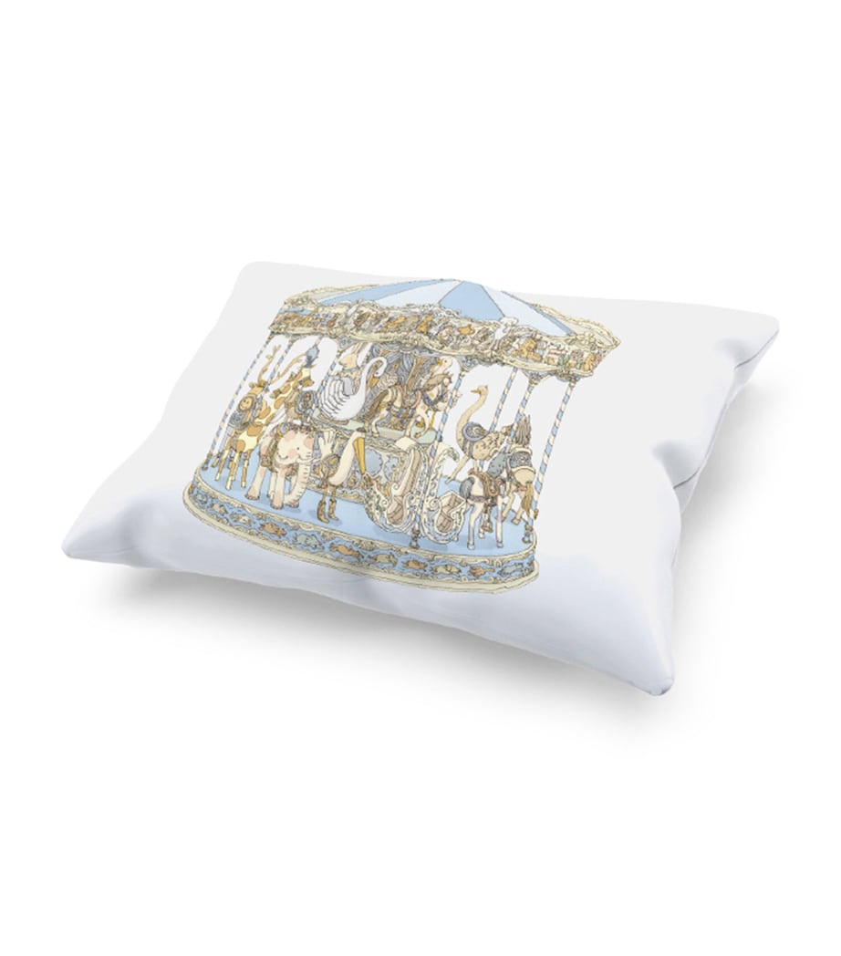 Atelier Choux Cotton-Satin Carousel Pillow