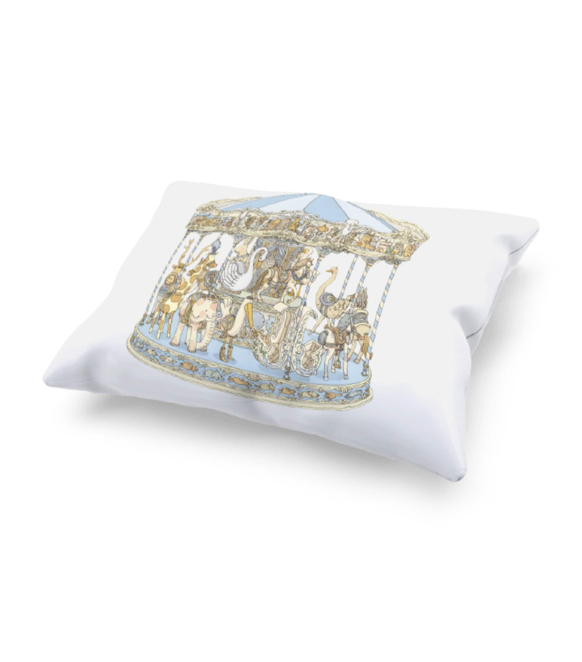 Atelier Choux Cotton-Satin Carousel Pillow