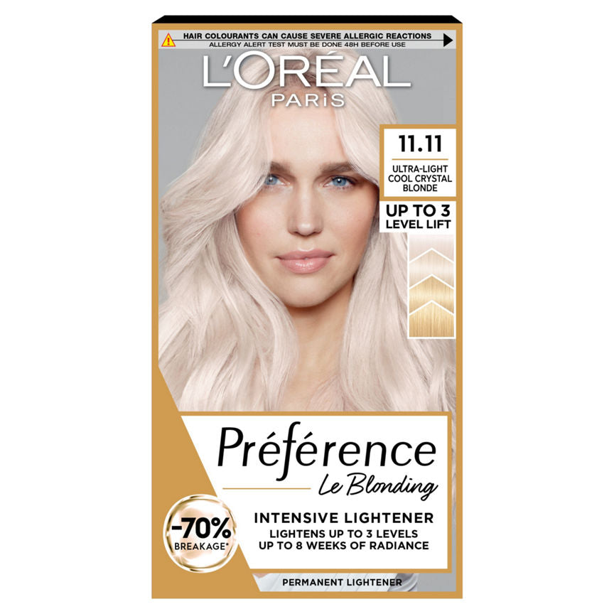 L'Oreal Preference Infinia 11.11 Ultra Light Crystal Blonde Hair Dye - McGrocer