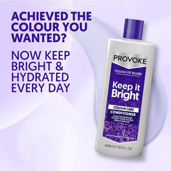 Provoke Silver Keep It Bright Conditioner 400ml, imported from the UK
