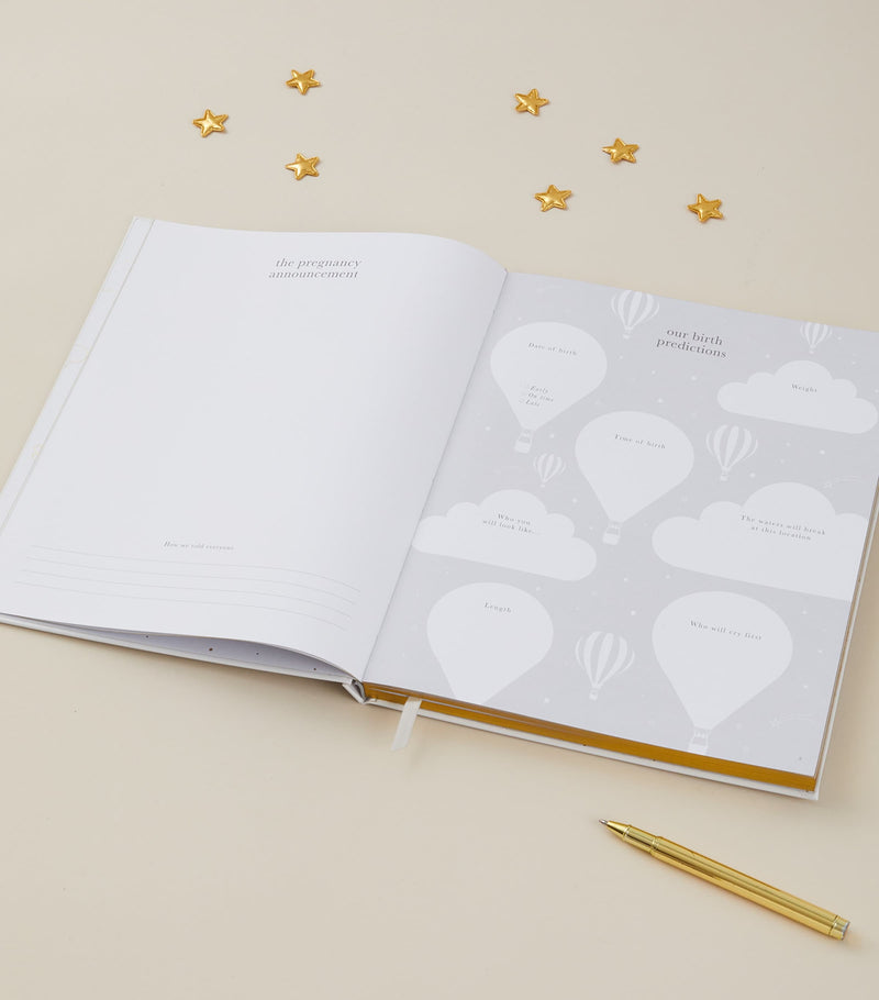 Blush and Gold Safari My Pregnancy Journal