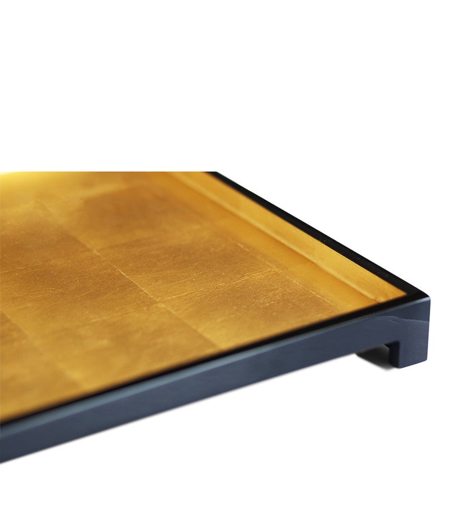 Posh Trading Company Large Gold Leaf London Tray 40cm x 52cm, imported from the UK