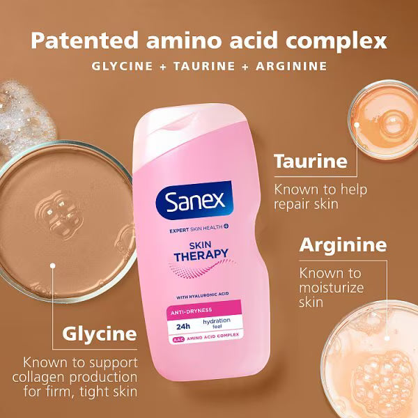Sanex Skin Therapy Anti-Dryness Shower Gel 450ml (British brand)
