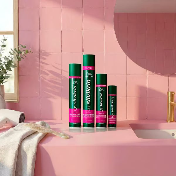 Wella Silvikrin Maximum Hold Hairspray 75ml (British brand)
