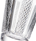 Set of four Waterford crystal HiBall glasses with diamond karo cuts, 350ml each (British brand)