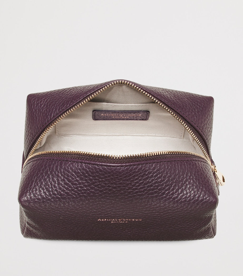 Aspinal of London medium leather cosmetic case - British product