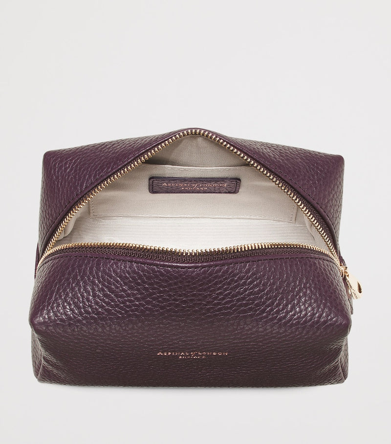 Aspinal of London medium leather cosmetic case - British product