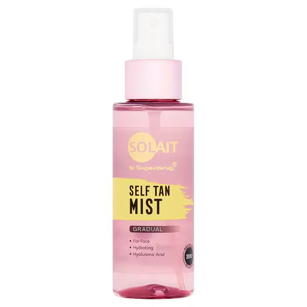 Solait Hyaluronic Self Tan Mist 100ml (British brand)
