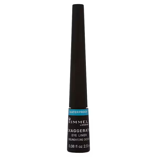 Rimmel Exaggerate Liquid Eye Liner Black, imported from the UK