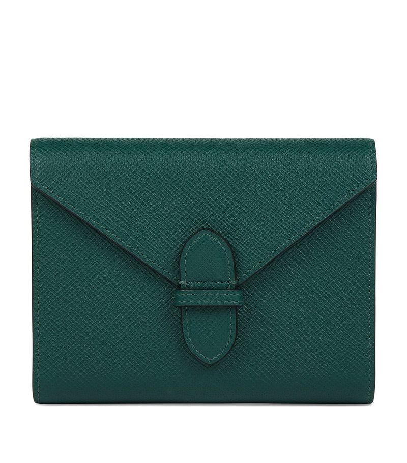 Smythson leather Panama double playing card case (British brand)