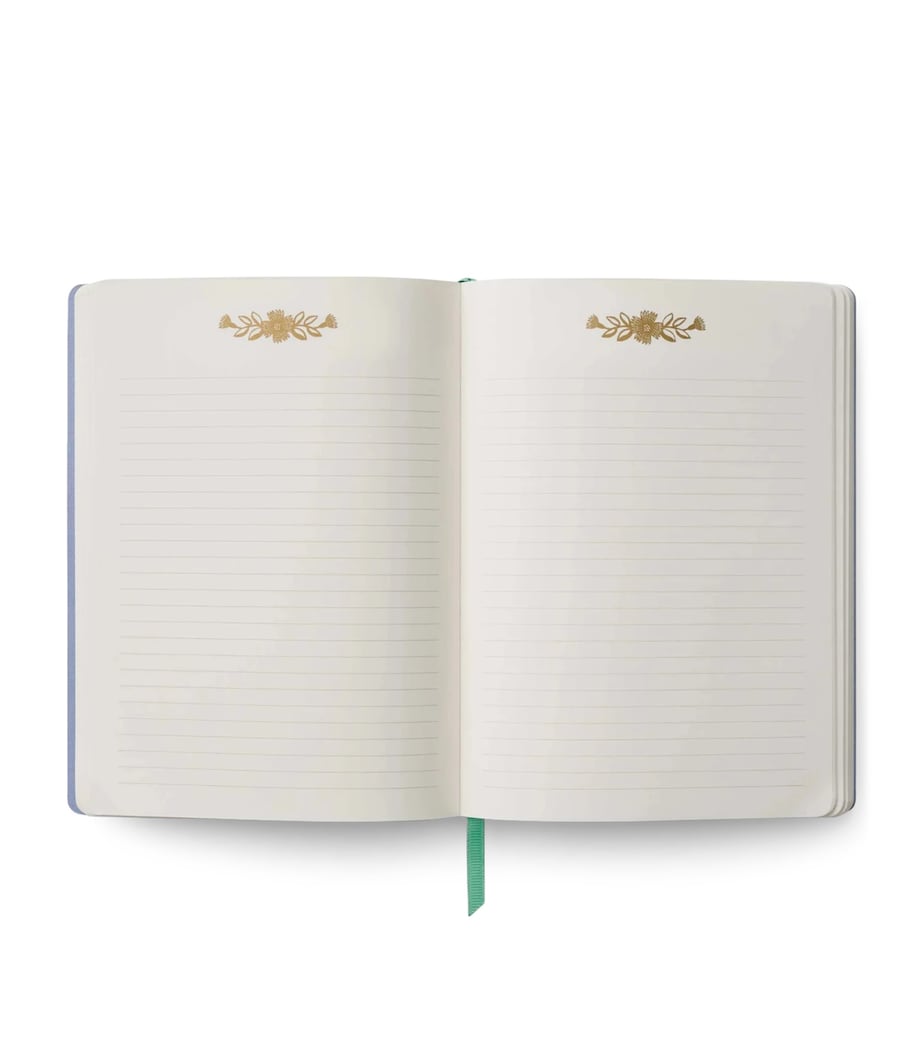 Rifle Paper Co. Embroidered Aster Journal A5 Size, imported from the UK