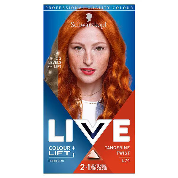 Schwarzkopf LIVE permanent hair dye Tangerine Twist 120ml, UK version