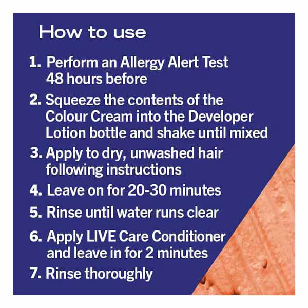 Schwarzkopf LIVE permanent hair dye Tangerine Twist 120ml, UK version