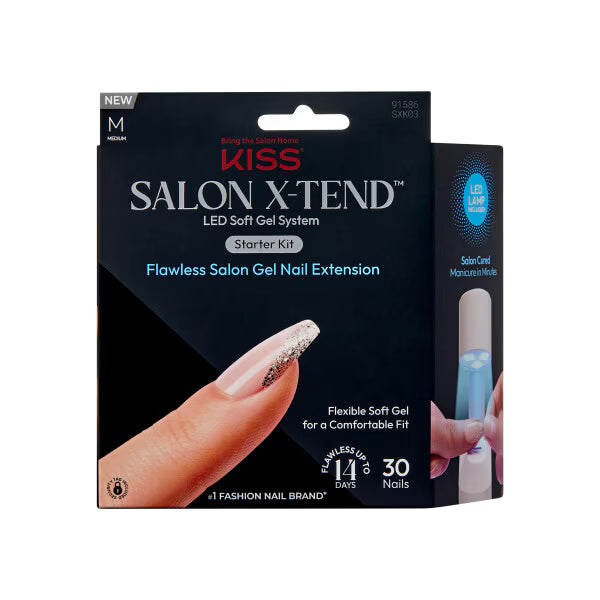 KISS gel nail kit beige medium 30 pieces - British product