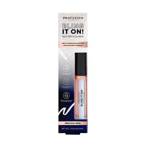 Profusion Cosmetics glitter eyeliner Precious Opal, imported from the UK