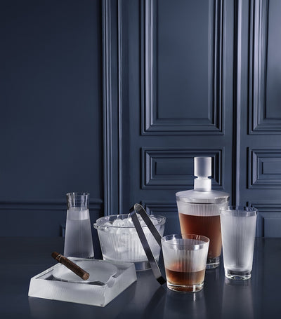 Satin-Finish Crystal Ashtray Handmade in France