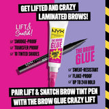 NYX The Brow Glue Crazy Lift brow product, imported from the UK