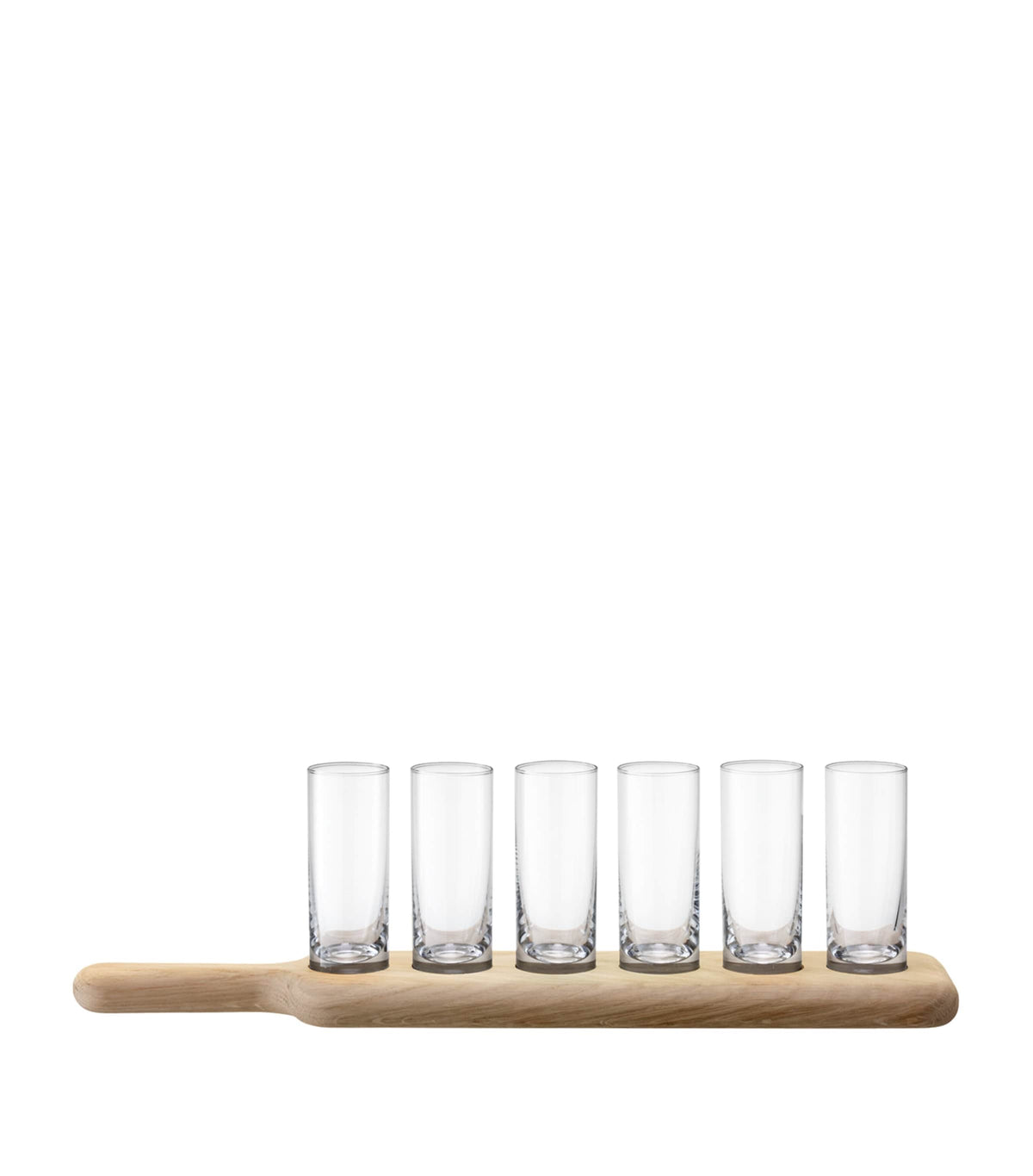 LSA Paddle Vodka Set with six clear shot glasses, UK version