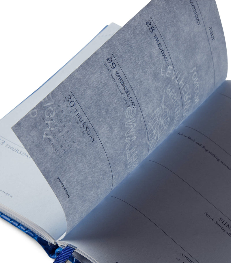Smythson Mara leather croc-embossed Panama 2026 pocket diary (British brand)