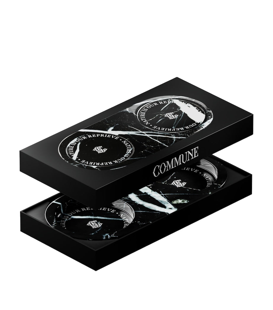 Black Marquina Nero Marble Double Display Tray