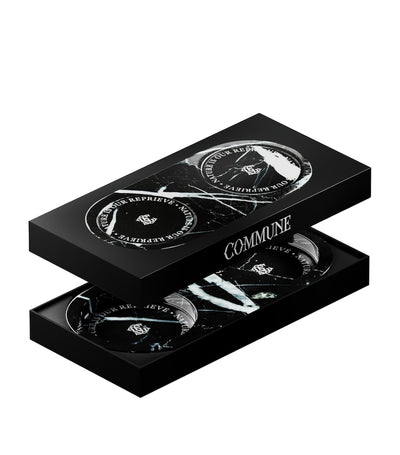 Black Marquina Nero Marble Double Display Tray