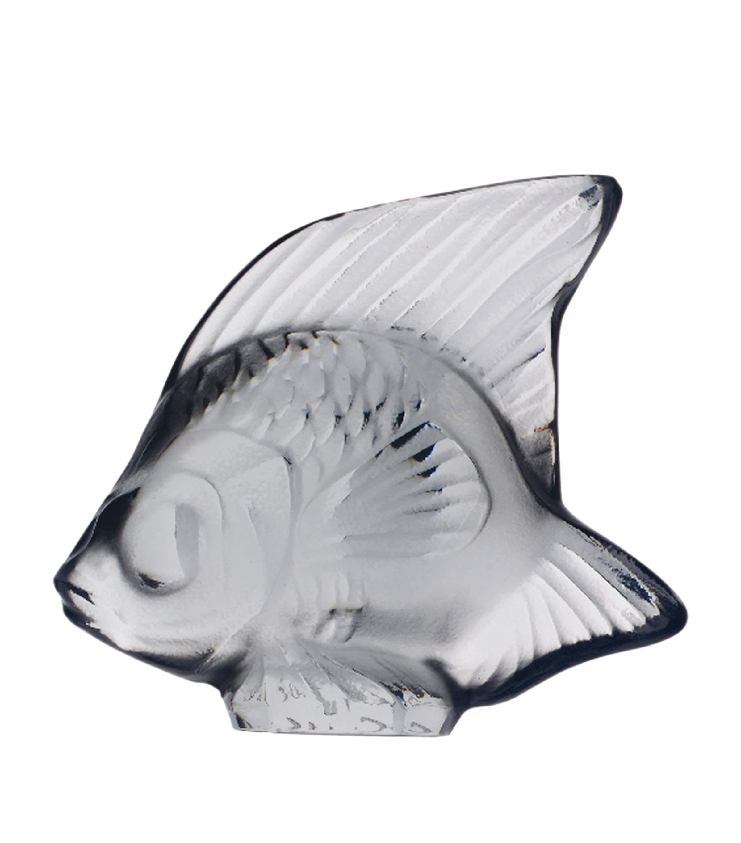 Lalique crystal fish sculpture, UK version