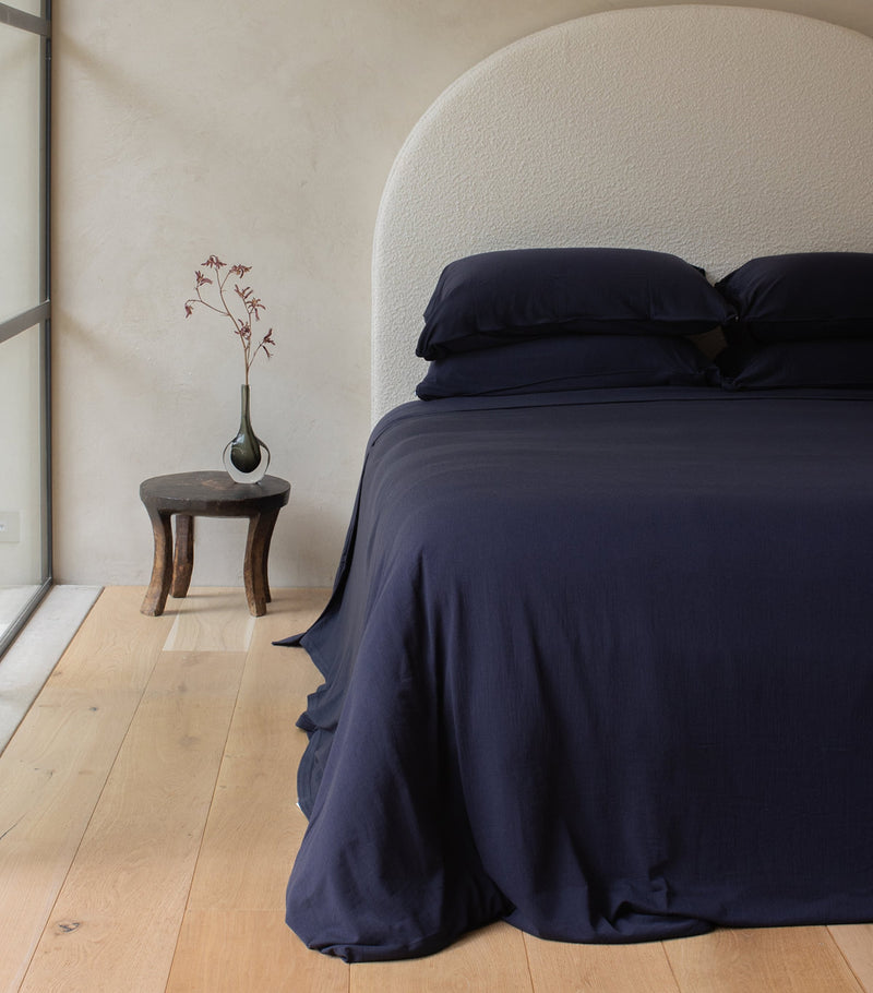 SHLEEP Merino Jersey Super King Fitted Sheet (180cm x 200cm)