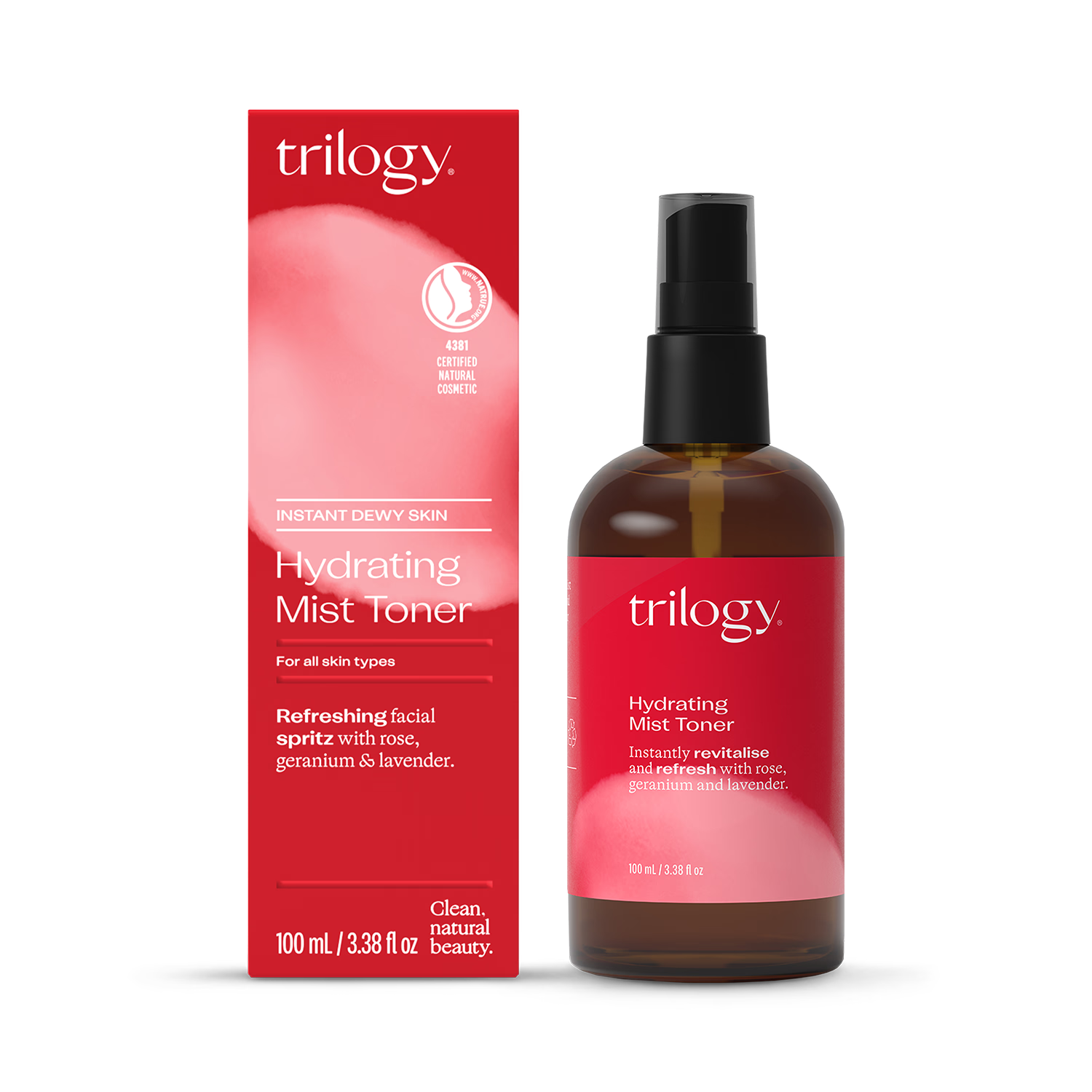 Trilogy Hydrating Mist Toner 100ml (British brand)