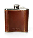 Aspinal of London Classic Leather Hip Flask 5oz - British product