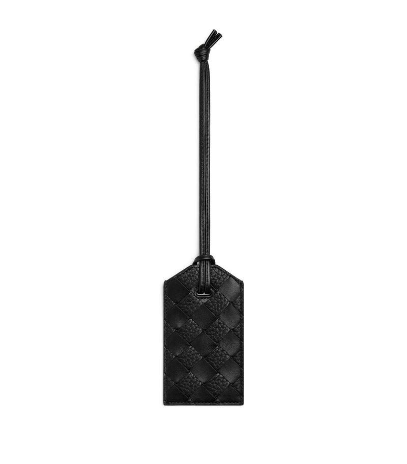 Bottega Veneta Intrecciato leather luggage tag - British product