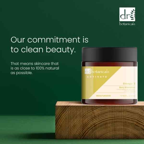 Dr Botanicals Activate Omega 3 Berry Moisturiser 60ml x 2 - British product
