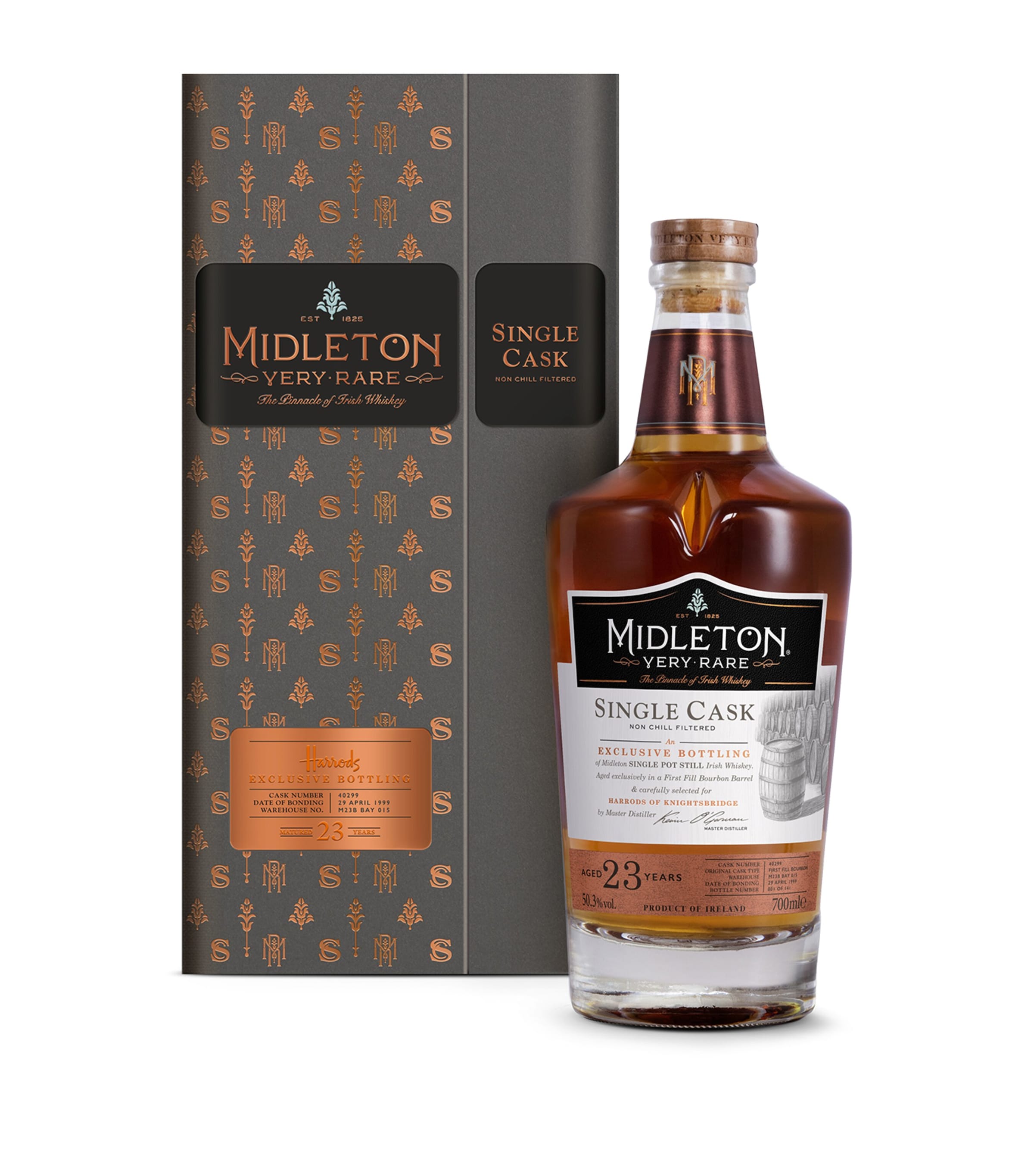 Midleton 23-year-old single cask whiskey 70cl, imported from the UK
