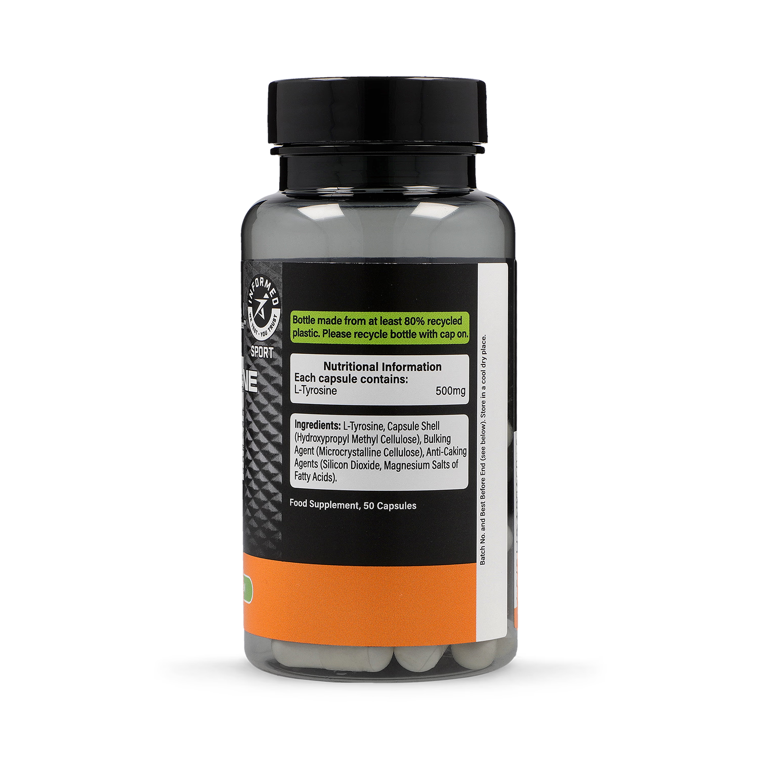 L-Tyrosine 500mg 50 Capsules