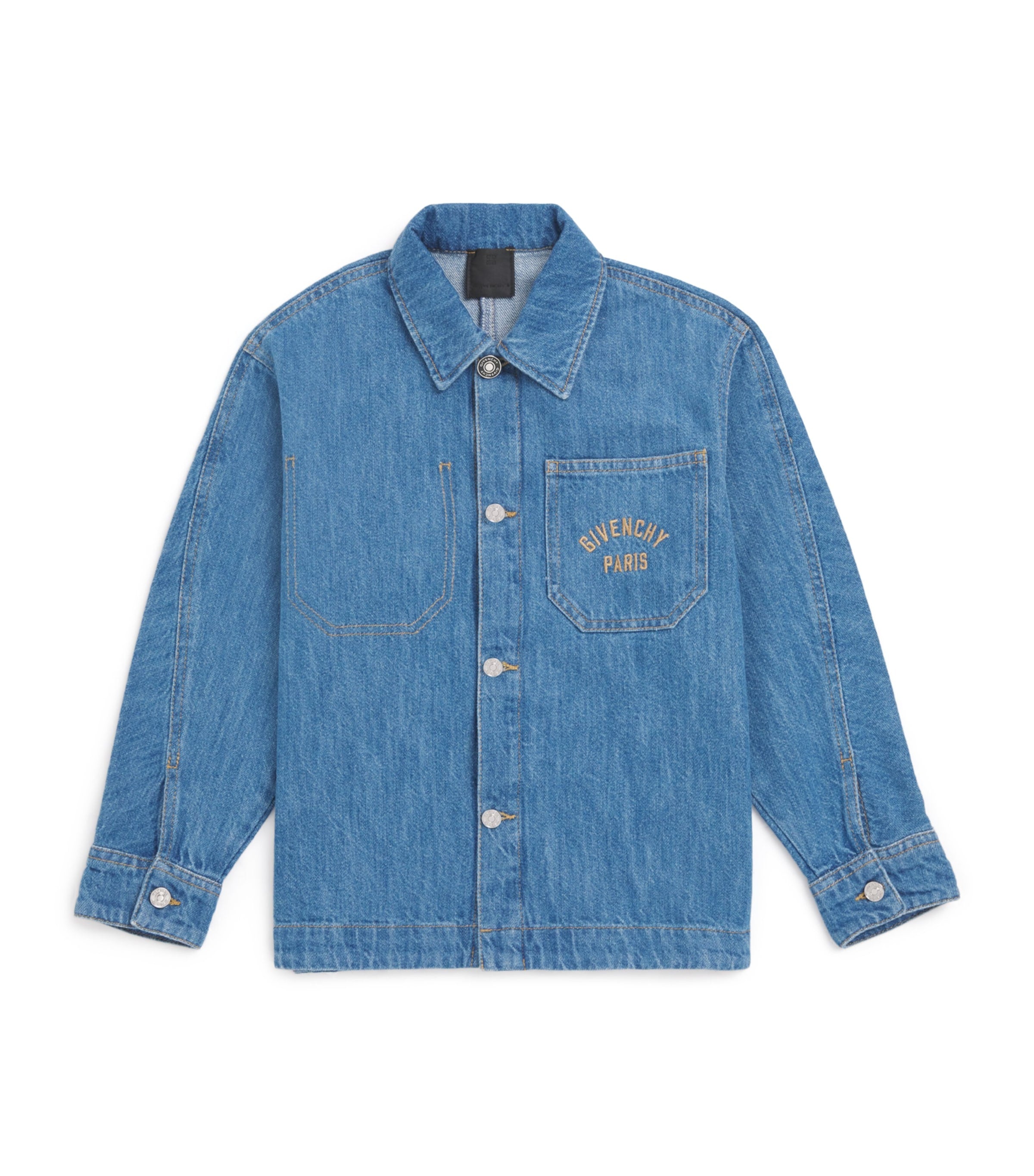 Givenchy kids denim logo-embroidered shirt 4-12+ years, UK version
