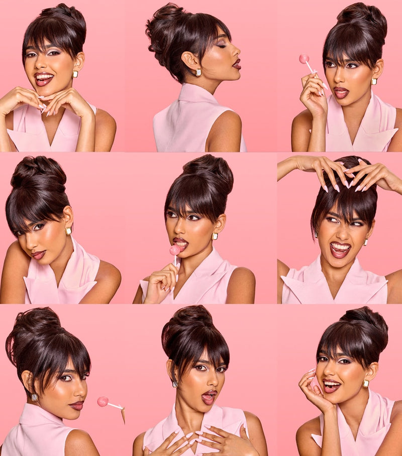 Beauty Works x Huda clip-in mini fringe hairpiece 17g - British product