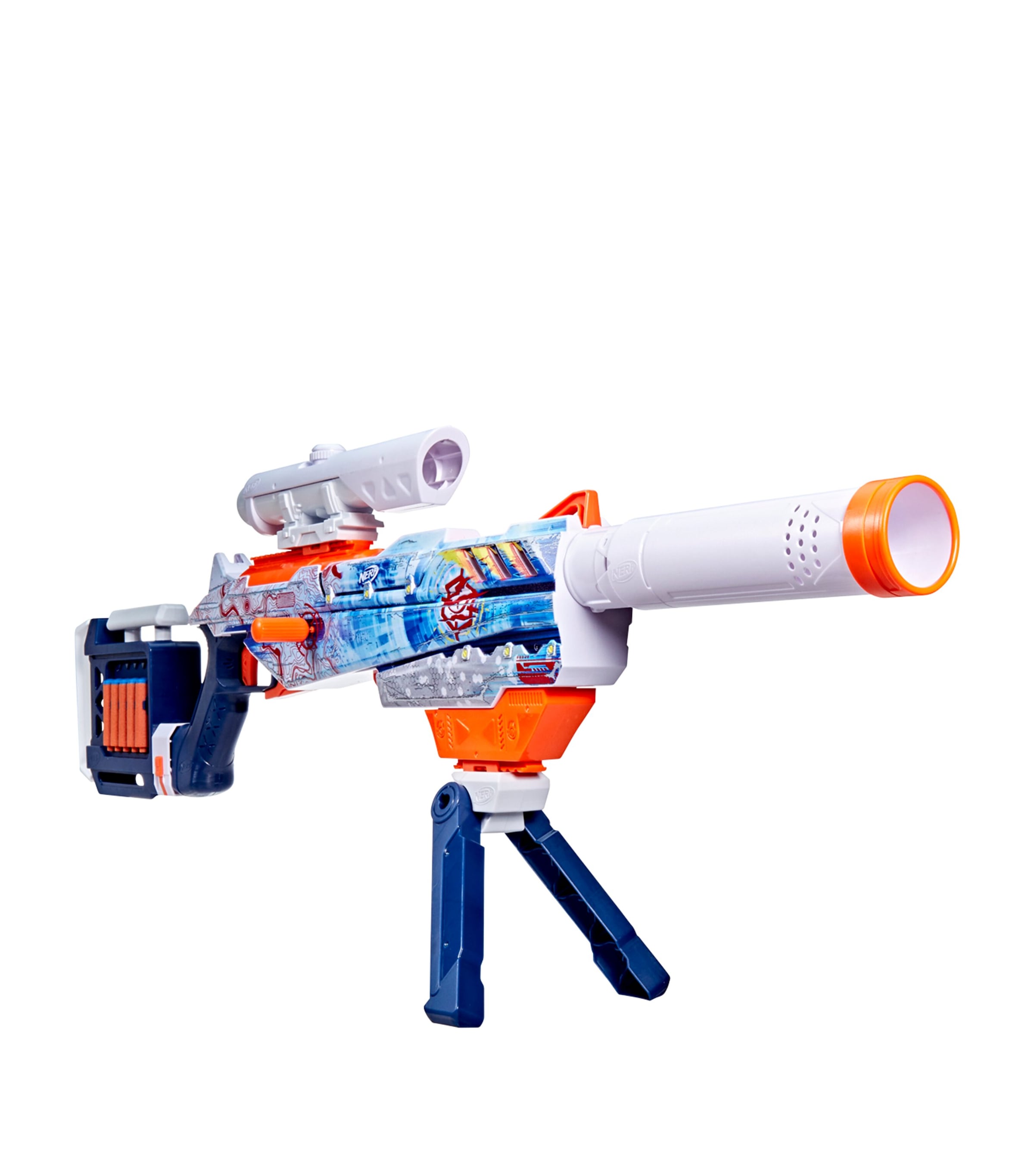 Nerf Arctic Zerostriker foam dart blaster, imported from the UK