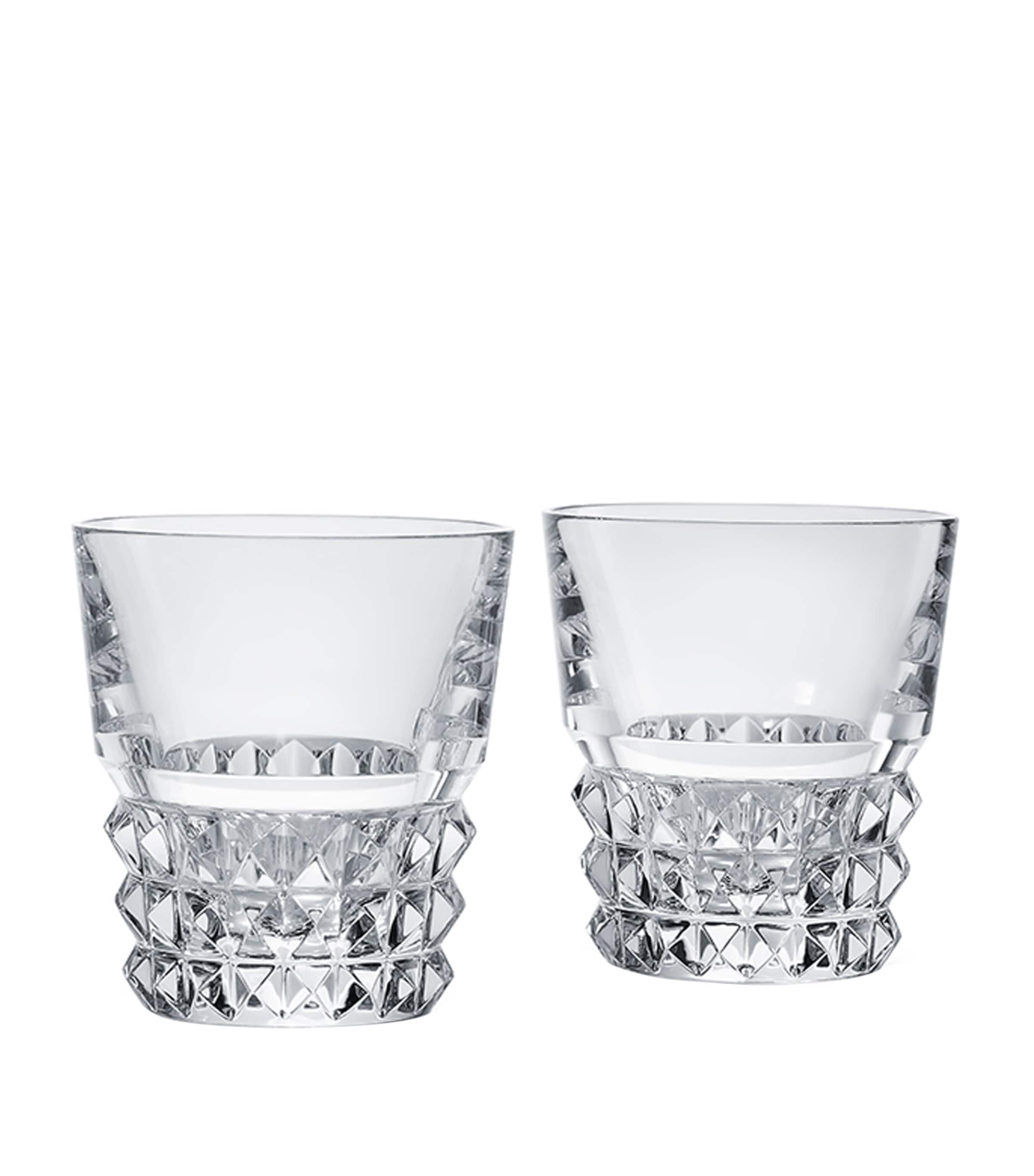 Baccarat Louxor crystal tumblers set of 2 220ml - British product