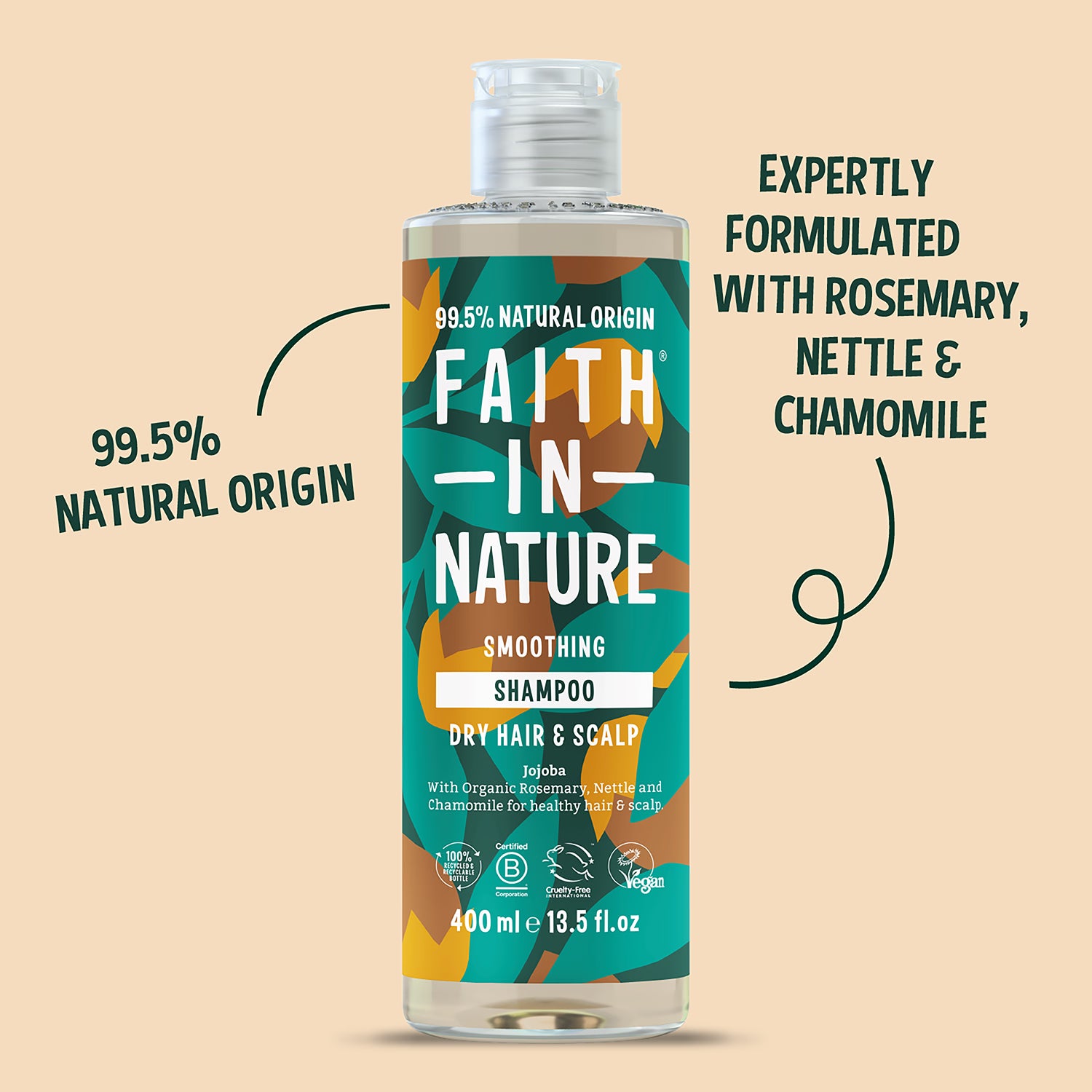 Faith In Nature Shampoo for Dry Hair Jojoba 400ml