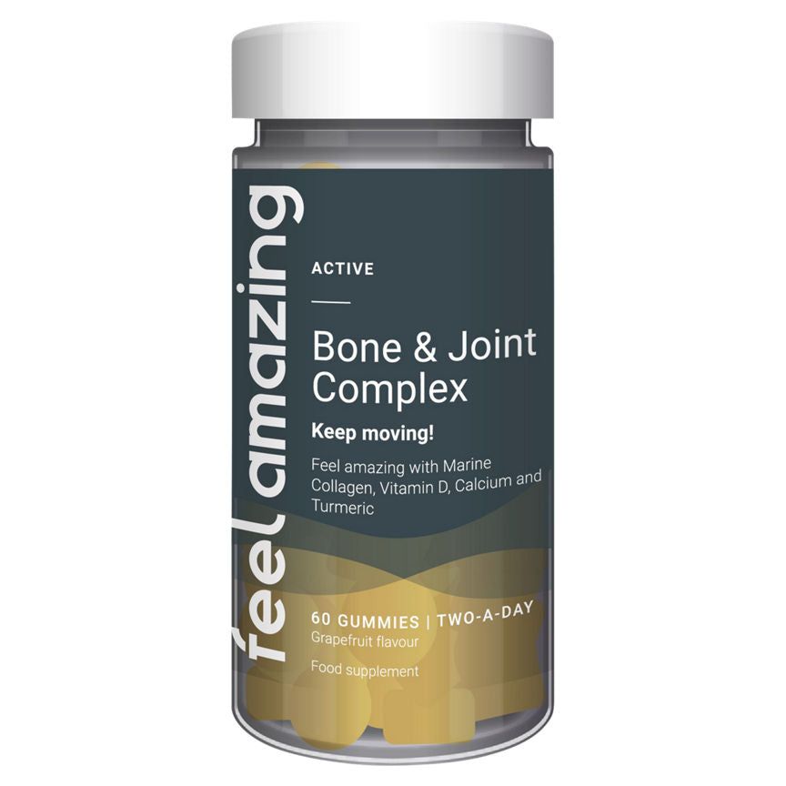 Feel Amazing Bone &amp;amp; Joint Complex Grapefruit Flavour Two-A-Day 60 Gummies