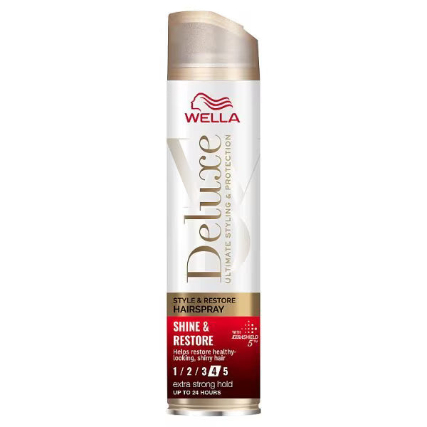 Wella deluxe Shine & Repair Hairspray 250ml (British brand)
