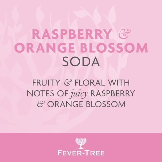 Fever-Tree Raspberry &amp;amp; Orange Blossom Soda   500ml