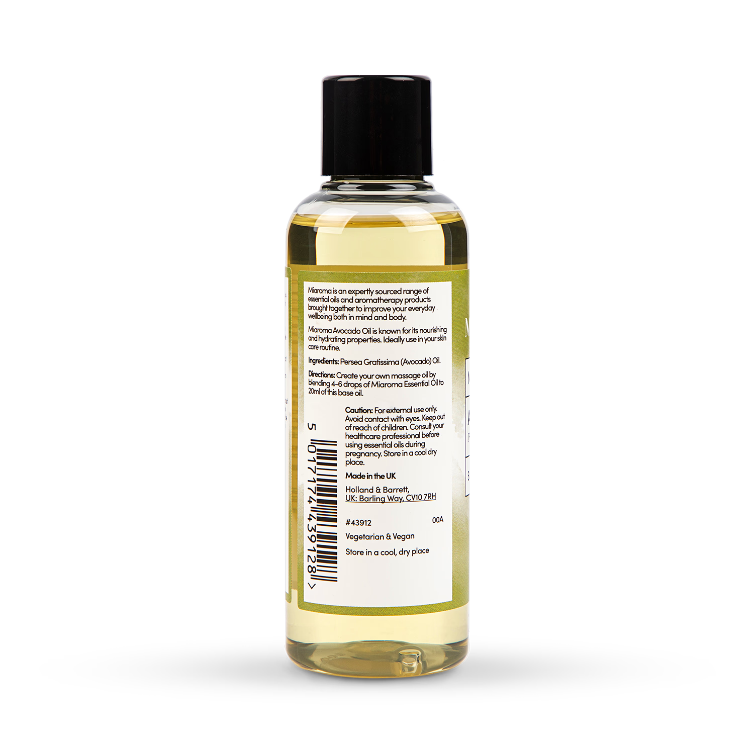 Miaroma Avocado Base Oil 100ml, imported from the UK