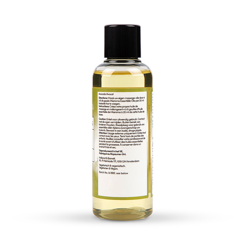 Miaroma Avocado Base Oil 100ml, imported from the UK