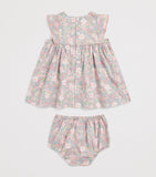 Petit Bateau floral dress bloomers set 3-36 months, imported from the UK