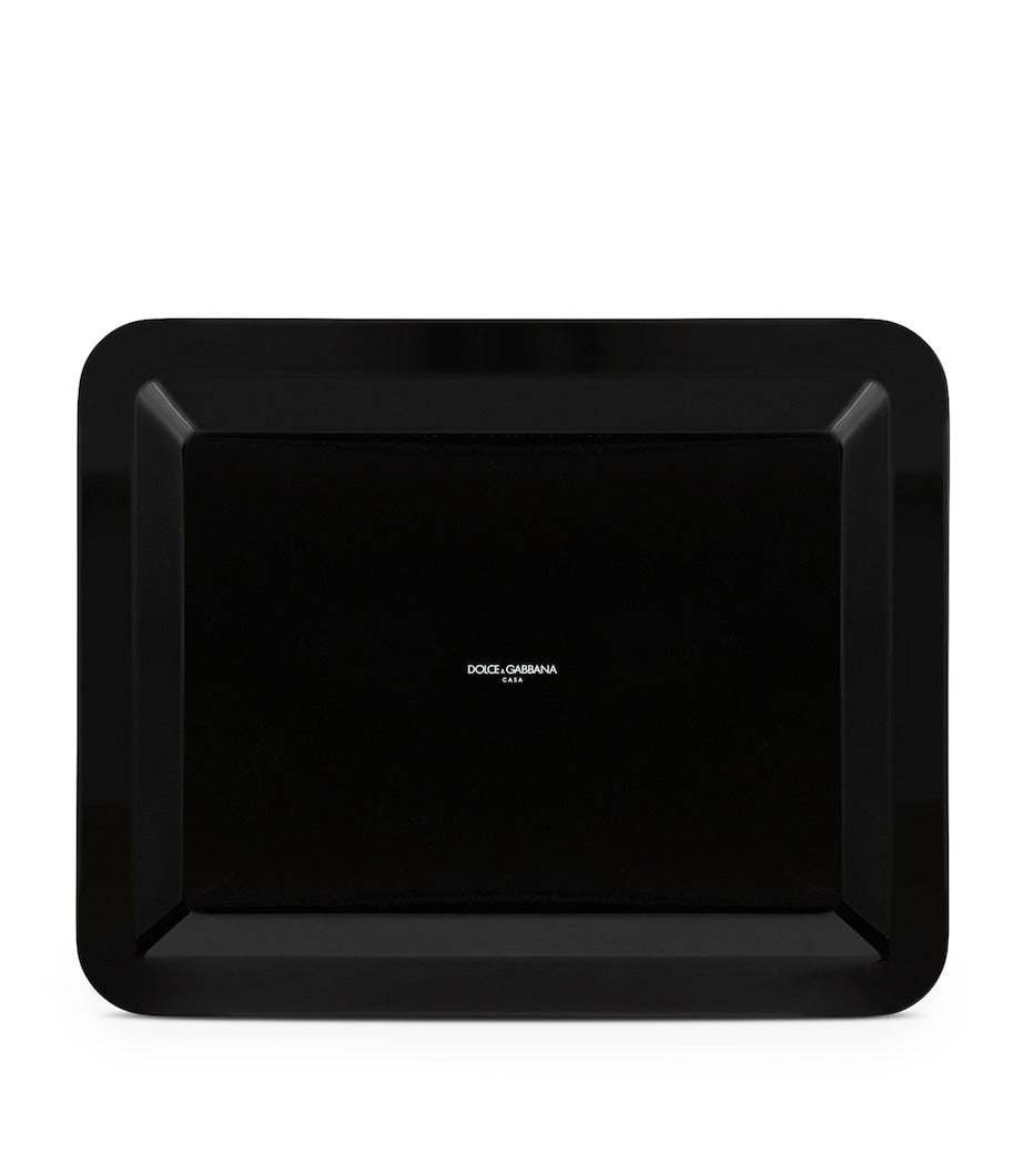 Dolce&Gabbana Casa Wooden Leopard Tray