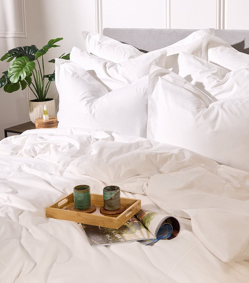 Peter Reed emperor flat sheet with stripe embroidery, 356cm x 292cm, imported from the UK