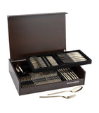 Bugatti Portofino Lady 75-piece cutlery set with floral detailing - British product