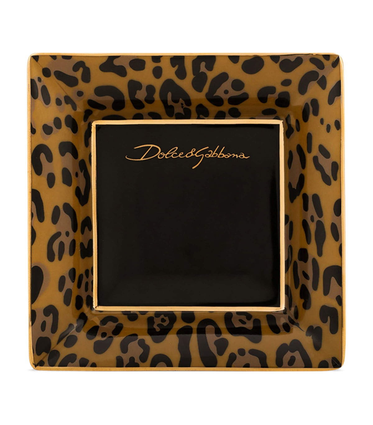 Dolce&Gabbana Casa porcelain leopard decorative square plate 10cm - British product
